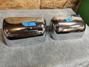 Chrome Mirror Cover Cap Set LH + RH For 2010-2016 Ford Super Duty F250 F350 F450 - Imagen 1 de 3