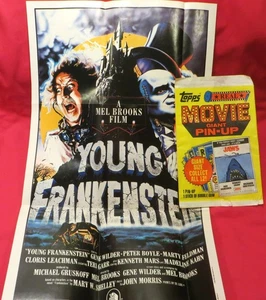 Póster pin-up gigante de la película Topps de Young Frankenstein 1981 - Imagen 1 de 1