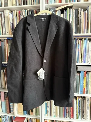Uniqlo NWT Men’s Knitted Jacket Black Wool Pockets XXL $100 Gift! - Image 1 of 4