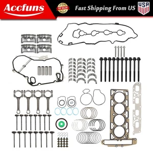 Kit de varilla de conexión y pistones de reconstrucción de motor para Buick Chevrolet GMC2,4 L - Imagen 1 de 24