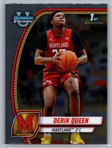 2024-25 Bowman University Chrome #19 Derik Queen - Bild 1 von 2