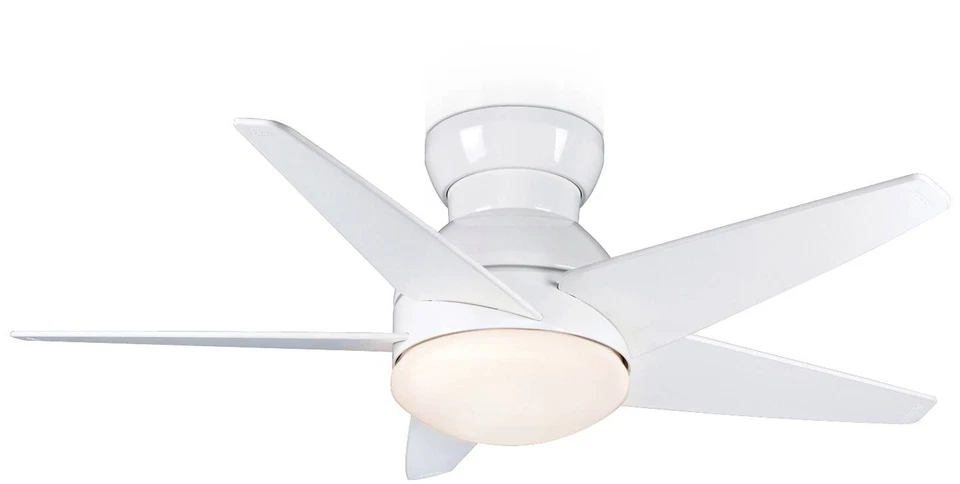 44" Casablanca Isotope White Hugger LED Ceiling Fan with Wall Control - Image 1 of 1