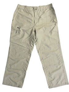Pantalone Patagonia uomo grande marrone nylon escursionismo viaggio zip tasca outdoor trail - Foto 1 di 12