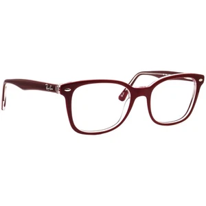 Ray-Ban Eyeglasses RB 5285 5738 Polished Bordeaux/Clear Square Frame 53[]19 145 - Picture 1 of 6