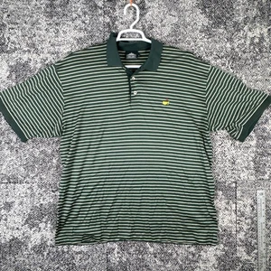 Clubhouse Collection Masters Golf Short Sleeve Polo Shirt Mens XL August Striped - Picture 1 of 7