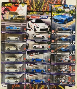 Hot Wheels Premium Nissan Set/Lot 240SX S14 Silvia + Skyline + 370Z Z GT4 X17 - Picture 1 of 7