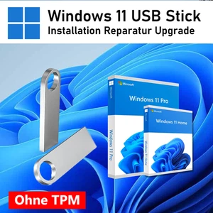 Windows 11 Pro Home Installation Reparatur USB Stick | Ohne TPM - Bild 1 von 2