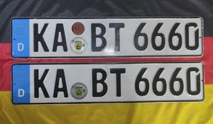 Germany German License Plates - Karlsruhe – Baden-Württemberg - Picture 1 of 1