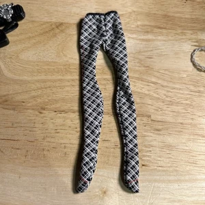 Monster High Frankie Stein Home Ick Classroom Black White Tights Leggings Pants - Picture 1 of 2