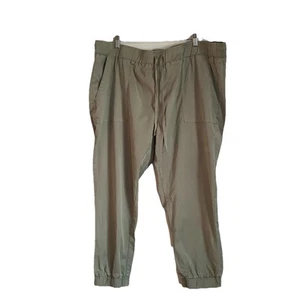 Buffalo David Bitton Women Soft Tencel Pull-On Crop Jogger, Light Green, Size XL - Picture 1 of 12