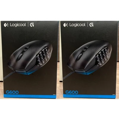 Logicool G G600t MMO Gaming Mouse 12 Side Buttons Japan Set of 2 - Image 1 of 3