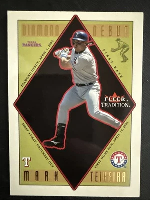 2003 Fleer Tradition Update Diamond Debuts #12 Mark Teixeira - NM-MT - Image 1 of 2