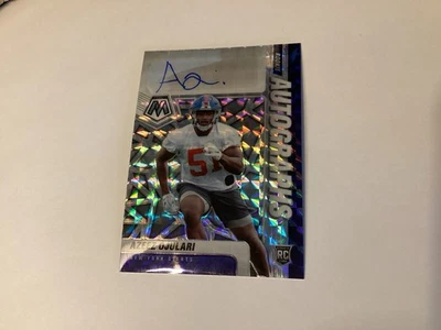 2021 Panini Mosaic Rookie Autographs Mosaic #98 Azeez Ojulari New York Giants - Image 1 of 2