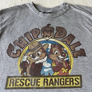 Camiseta Gris Vintage Disney Chip 'N Dale Rescue Rangers Talla Grande - Imagen 1 de 8