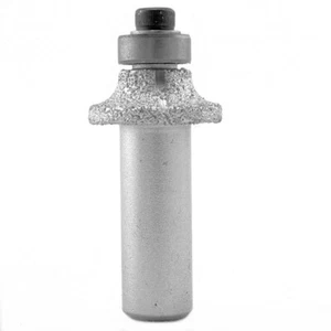 Radio de broca de enrutador de diamante soldado 6 mm 1/4 pulgadas arena 60 herramientas para vástago de piedra de 1/2 - Imagen 1 de 8