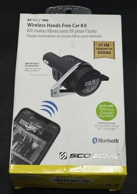 Scosche Bluetooth Power Delivery FM Transmitter 12W USB-A and 18W USB-C - Image 1 of 4