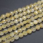 Semi-precious Gemstone FACETED Coin Disc Beads - 6mm - 15" Strand Various Stones