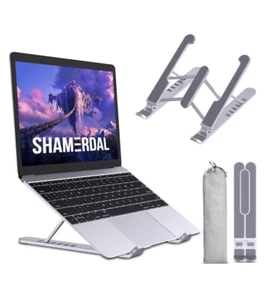 Laptop Stand - White - Ergonomic Portable Foldable and Height Adjustable - New - Picture 1 of 11