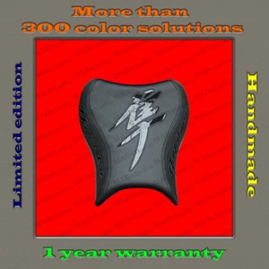 Design Front Seat Cover Suzuki Hayabusa 2008-2020 HANDMADE black+black-gloss 001 - Bild 1 von 3