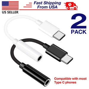 2x Adattatore Auricolari Type C a 3,5mm Aux Jack Adatto a Google Pixel 9a 9 Pro - Foto 1 di 10