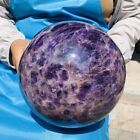 20.54LB Natural Beautiful Dream Amethyst Quartz Crystal Sphere Ball Healing 1925
