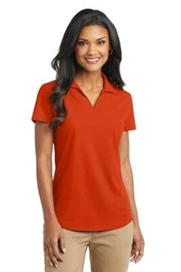 Port Authority L572 Womens Short Sleeve Moisture Wick Dry Zone Grid Polo Shirt - Picture 1 of 10