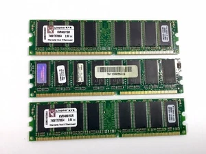 3GB 3x1GB PC-3200 KINGSTON KVR400/1GR DDR-400 ProMOS Desktop Ram Kit DDR1 PC3200 - Picture 1 of 6