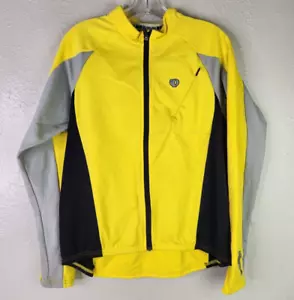 Giacca grande Pearl Izumi (autunno 05) manica lunga giallo brillante nero full zip - Foto 1 di 17