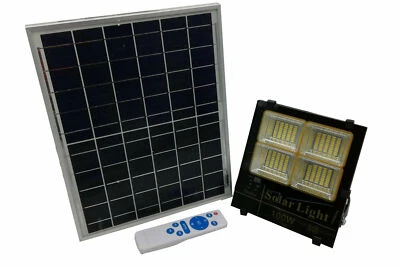 FARO LED SOLARE 200W 300W 400W 600W 800W CREPUSCOLARE CAMBIA 3 COLORI LUCE IP65