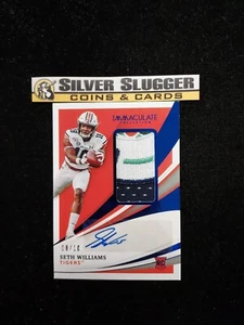 2021 Seth Williams Immaculate Collegiate Jersey Patch Auto /10 RC RPA 5 COLOR - Picture 1 of 2