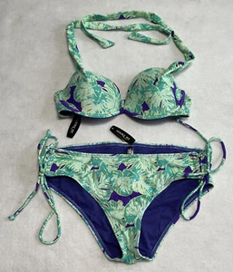 Adore Me, Nadzia Contour, Bikini Tropical Palm Tree, Bikini Size L, Bra 30C - Picture 1 of 6