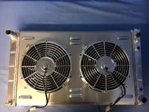 205026 New Aluminum Radiator Electric fans 1964-1986 GM cars 1972-1998 GM trucks - Bild 1 von 2