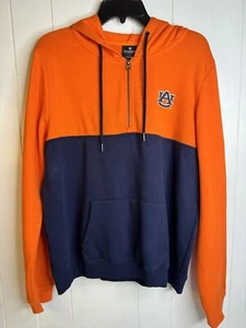Auburn Tigers Colosseum Hooded Sweatshirt Woman’s Zip Front Pockets Size L EUC - Picture 1 of 11
