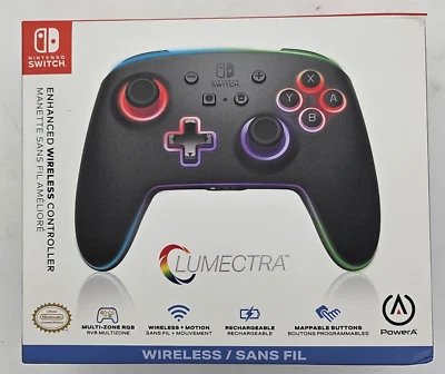 NUEVO Open Box - Controlador inalámbrico mejorado PowerA para Nintendo Switch Lumectra Foto 1 de 2