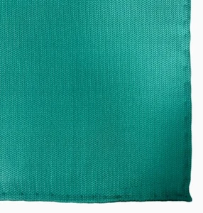 New CESARE ATTOLINI NAPOLI Aqua Blue Silk Print Pocket Square - Picture 1 of 2