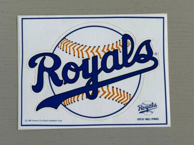 Vintage 1985 Kansas City Royals MLB Baseball Sticker w/ Ticket Advertising NOS - Image 1 of 4
