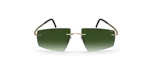 Gafas de sol Silhouette ESCONDIDO MONMLESS 8747 DORADO/VERDE unisex - Imagen 1 de 3
