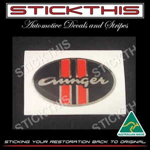 Aunger Hustler Wheel Cap Decal Sticker, Oval x1 - Holden HK HT HG HQ Ford XA XB - Picture 1 of 2