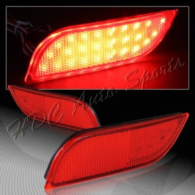 For 2008-2014 Subaru Impreza WRX STI SMD LED Rear Bumper Stop Brake Lights Lamp - Image 1 of 4