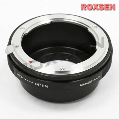 Nikon F mount G AF-S lens to Micro 4/3 MFT mount adapter OM-D E-M5 II M10 GH5 G8 - Image 1 of 2