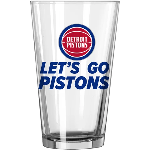 Detroit Pistons 16oz. Team Slogan Pint Glass Cover