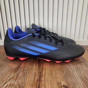 Adidas X Speedflow.4 FG Mens Sz 8 Black Blue Athletic Sport Soccer Cleats FY3292 - Picture 1 of 9