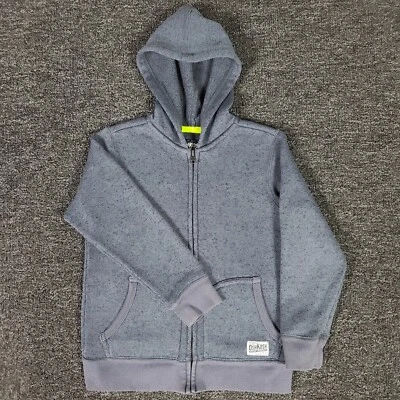 OshKosh Hoodie Boys 7 Gray Full Zip School Outdoor Casual Play Hooded Sweatshirt - Image 1 of 4