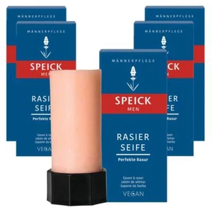 Jabón de afeitar Stick 5 Sparpack 5x50g Speick Men jabón de afeitar vegano orgánico - Imagen 1 de 3