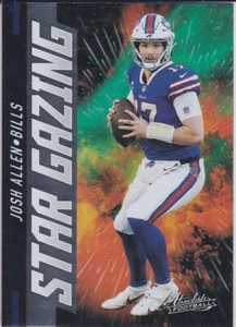 JOSH ALLEN Football 2021 Panini STAR GAZING INSERT Foil Card Buffalo Bills! - Picture 1 of 2