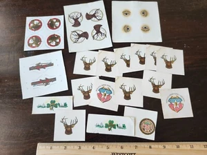 Rare 25 1910 Celluloid Pinback Button Paper Proof Inserts Fraternal Organization - Picture 1 of 5