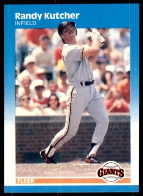 1987 Fleer Randy Kutcher Rookie A San Francisco Giants #276 - Image 1 of 2