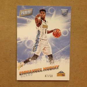 EMMANUEL MUDIAY #60 NUGGETS RC 47/50 made Thick Stock 2016 Panini Fathers Day - Bild 1 von 1