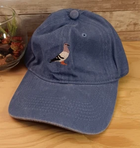 Baseballmütze blau bestickt Möwe neu verstellbar ohne Etikett Strandhut - Bild 1 von 2