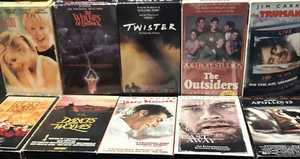 VHS 80s 90s Hits Lot - Tom Hanks Cruise Jim Carrey Jack Nicholson Cult Classics - Picture 1 of 4
